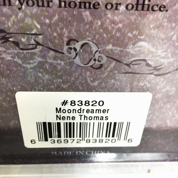 NENE THOMAS  Moondreamer Angel sitting on Moon Ceramic Wall Art VTG NOS - Picture 14 of 14